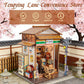 Japanese DIY Miniature House Kit, DIY Book Nook Kit, Minimart Model Craft Kits, Wooden Mini Doll House Kit, Tiny Model House for Adults to Build