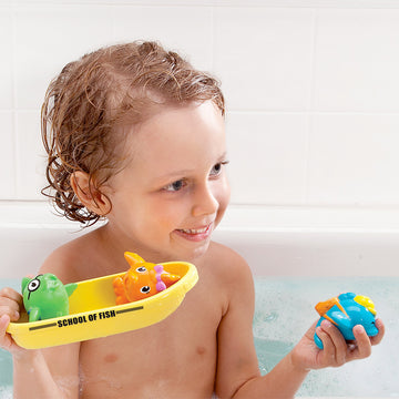 Munchkin® Ocean Friends Bath Toy and Storage Set, Multi , 6 Piece Set