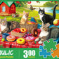 300 Piece Puzzles for Adults - Jigsaw Puzzles for Kids Seniors - Picnic Kittens and Donut
