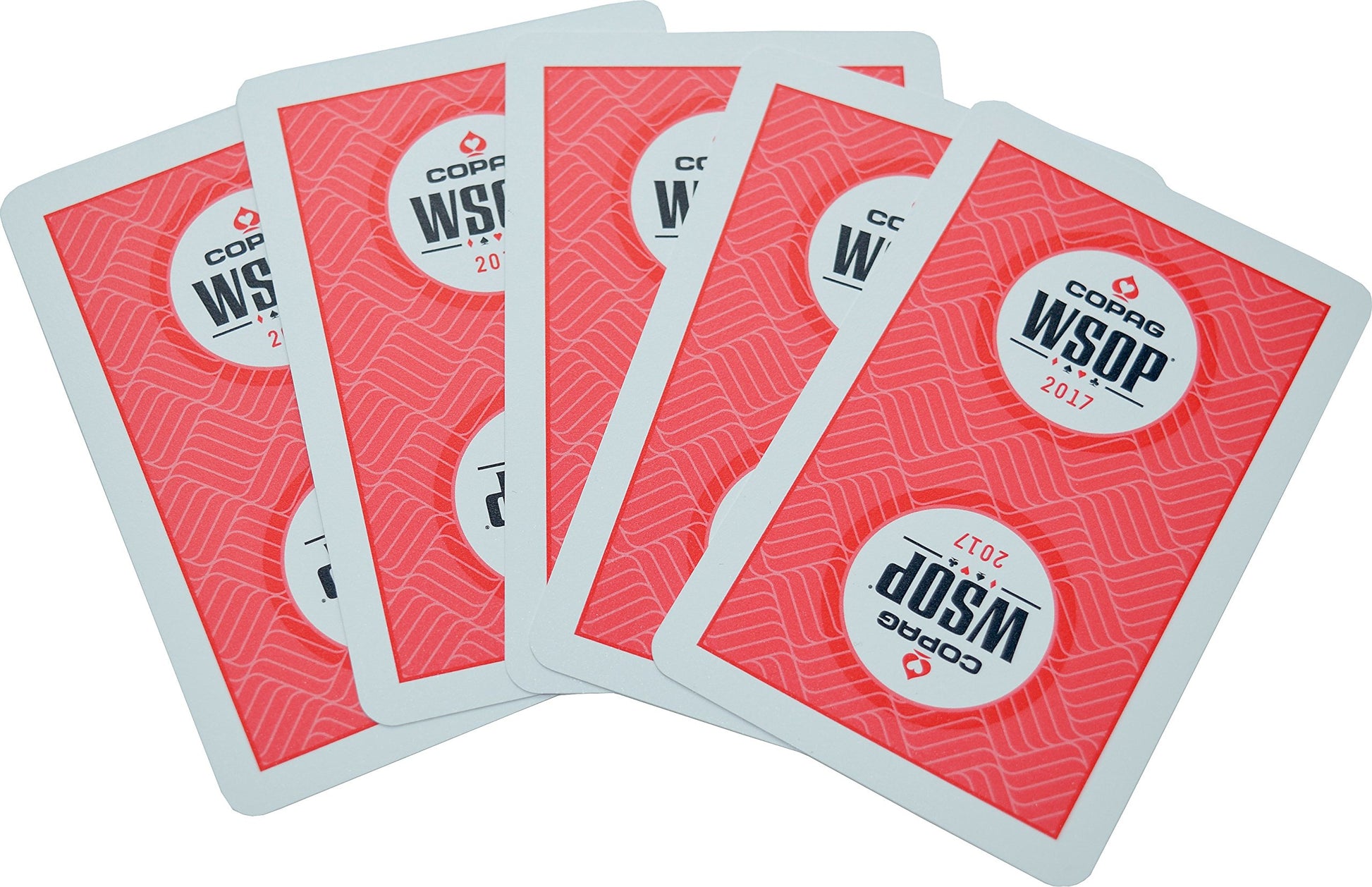 WSOP Set of 2 Authentic Decks Dealt at 2017 Used Copag Plastic Playing Cards Bridge Standard Index