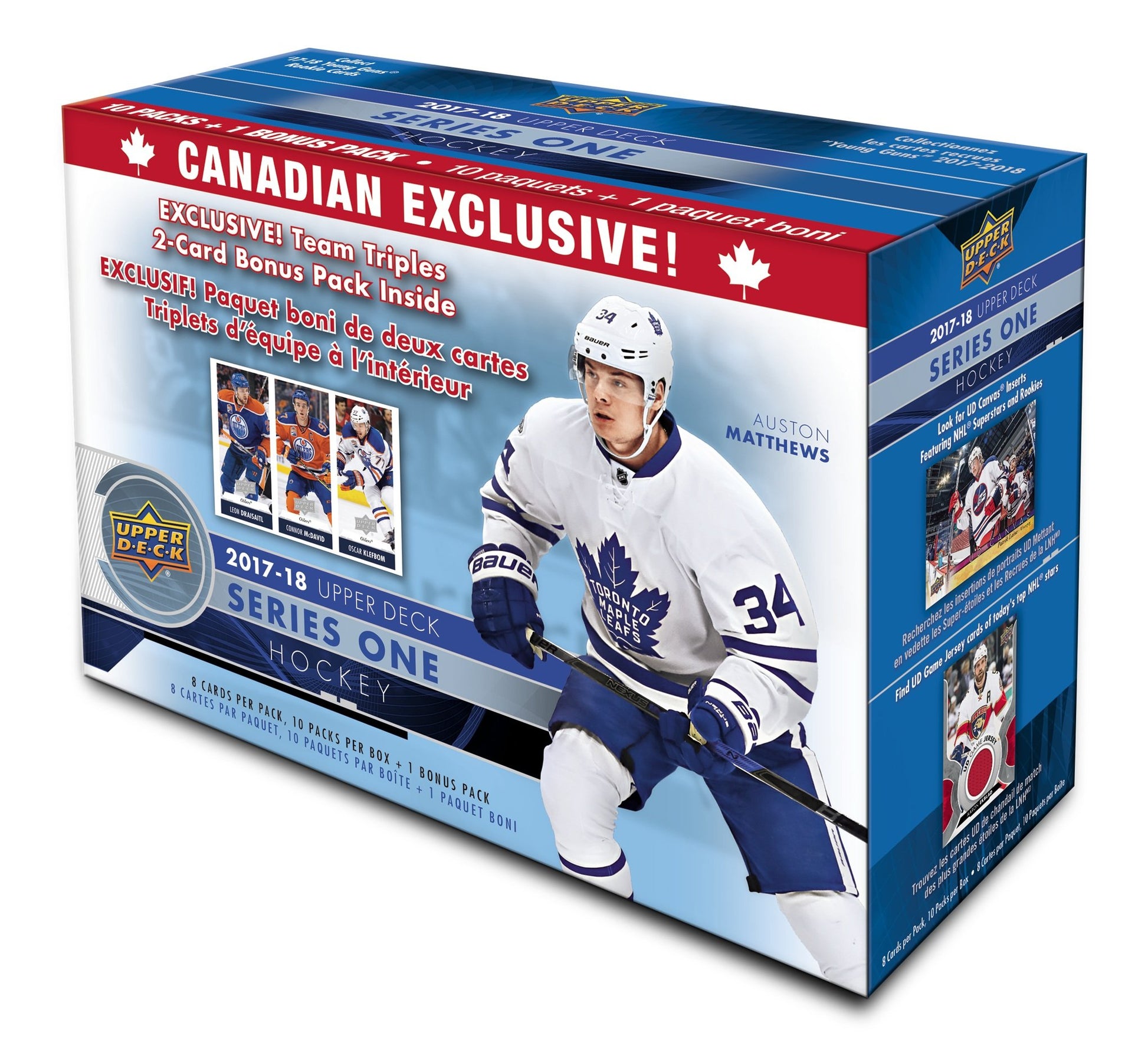Upper Deck 2017-18 NHL Series 1 Team Triples Blaster Box