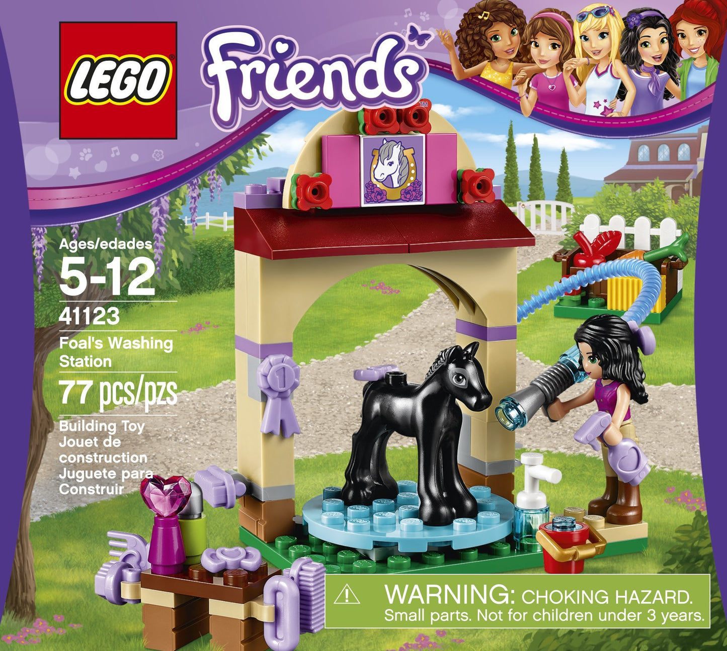 LEGO Friends 41123 Foal's Washing Station Building Kit (77 Piece)