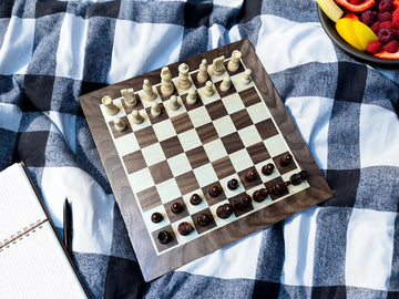 Classic Chess Set - Walnut Wood Board 12 in