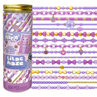 Very Marie - Lilac Haze Bead Tube Kit - Purple Era Friendship Bracelet Beaded Accessories