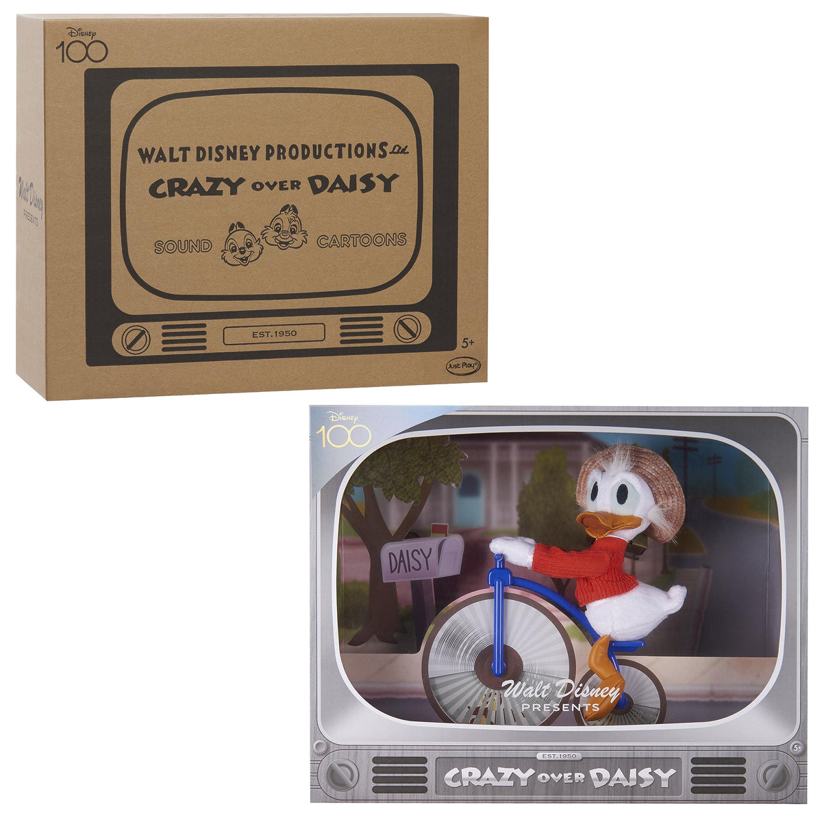 Disney100 Years of Wonder Walt Disney Presents “Crazy Over Daisy” Donald Duck Collectible Plush Stuffed Animal, Kids Toys for Ages 5 Up, Amazon