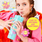 Just My Style 3D-Style Activity Book, 30 Pages of Coloring Activities, Includes Sticker, Glitter-Filled Pen, & Bonus Flower Keychain, Squishy 3D