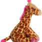 Aurora® Huggable Destination Nation™ Giraffe Stuffed Animal - Global Exploration - Learning Fun - Pink 12 Inches