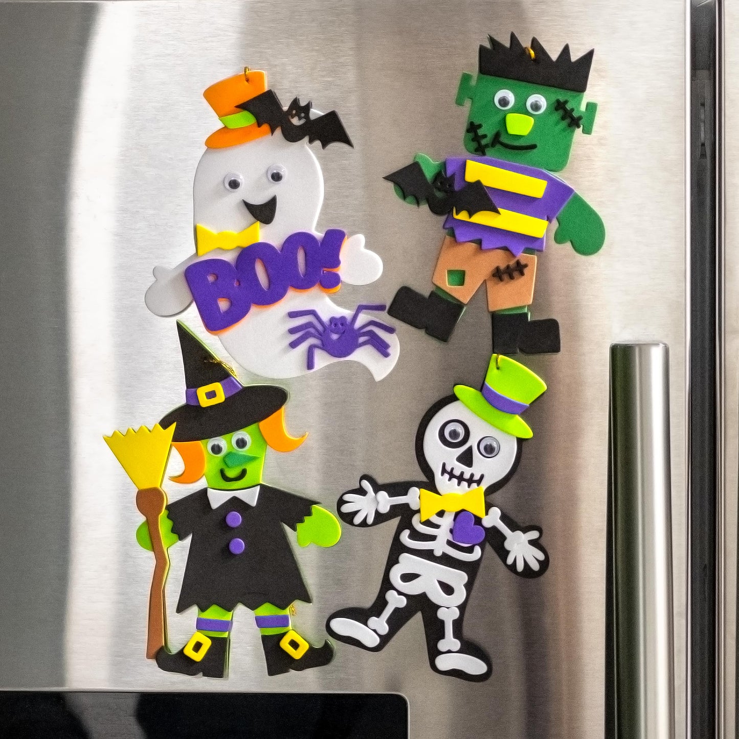 READY 2 LEARN Create Your Own Halloween Characters | Set of 4 | Halloween Crafts for Kids | DIY Party Favors, Ornaments, Magnets and Décor