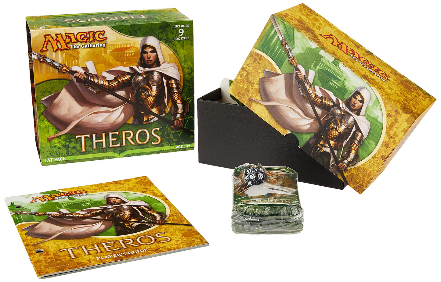 Magic The Gathering - Theros - Sealed Fat Pack (9 Booster Packs & More)