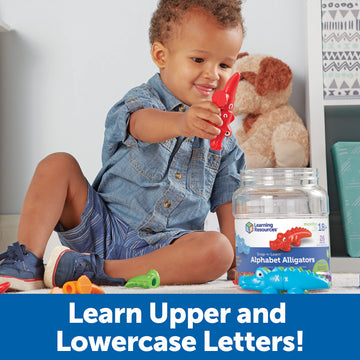 Learning Resources Snap-n-Learn Alphabet Alligators - Toddler Toys, Preschool ABC Activities, Fine Motor Skills, Alphabet Manipulatives, Phonetics and
