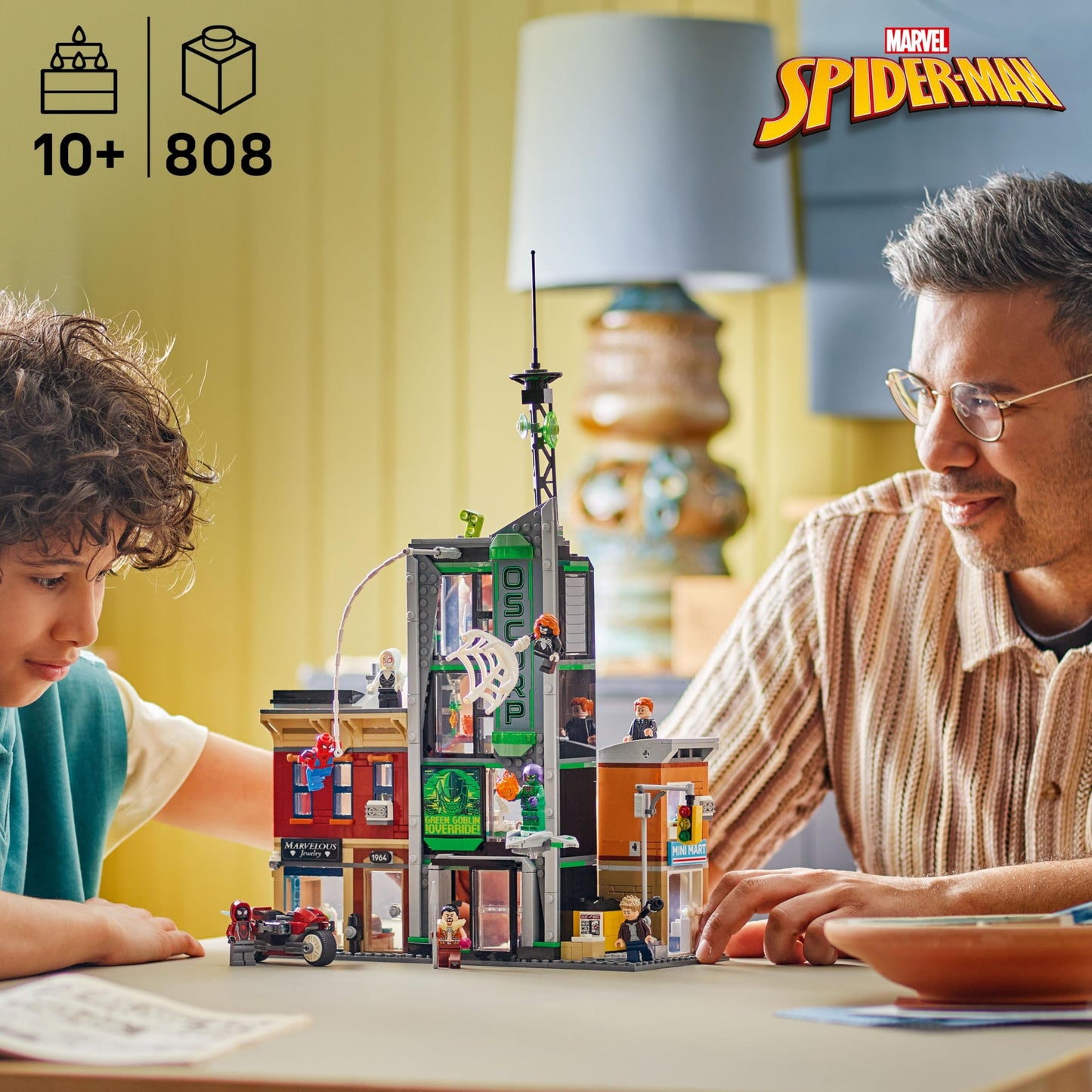 LEGO Marvel Spider-Man vs. Oscorp Building Toy - Pretend Play Set W/8 Toy Minifigures for Boys & Girls, Ages 10+ - Super Hero Building Blocks
