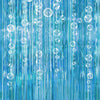 Decor365 Under The Sea Party Decorations Bubble Garland Backdrop Mermaid Birthday Party Decorations Ocean Theme Streamers Foil Fringe Curtain Pool