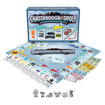 Late for The Sky Chattanooga-Opoly City Board Game - Scenic City Family Strategy, 2-6 Players Ages 8+, opoly-Style Play, Traditional or 1-Hour Game