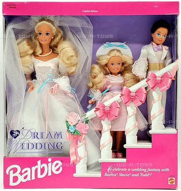 Barbie Dream Wedding Gift Set w Barbie, Stacie & Todd Dolls (1993)