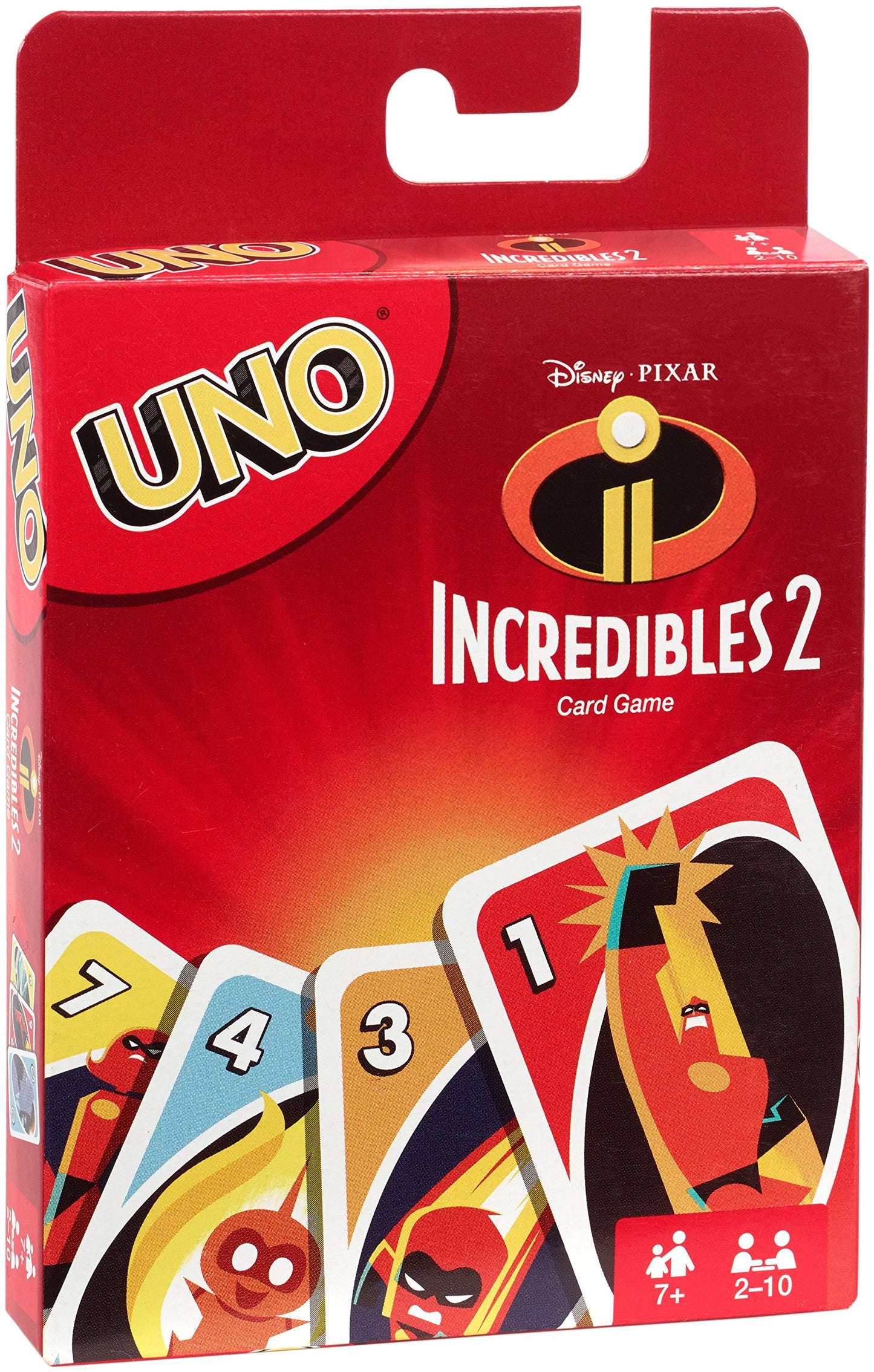 Mattel Games UNO Disney and Pixar’s Incredibles 2 Card Game with 112 Cards and Instructions, Great Gift for Kids 7 Years and Older