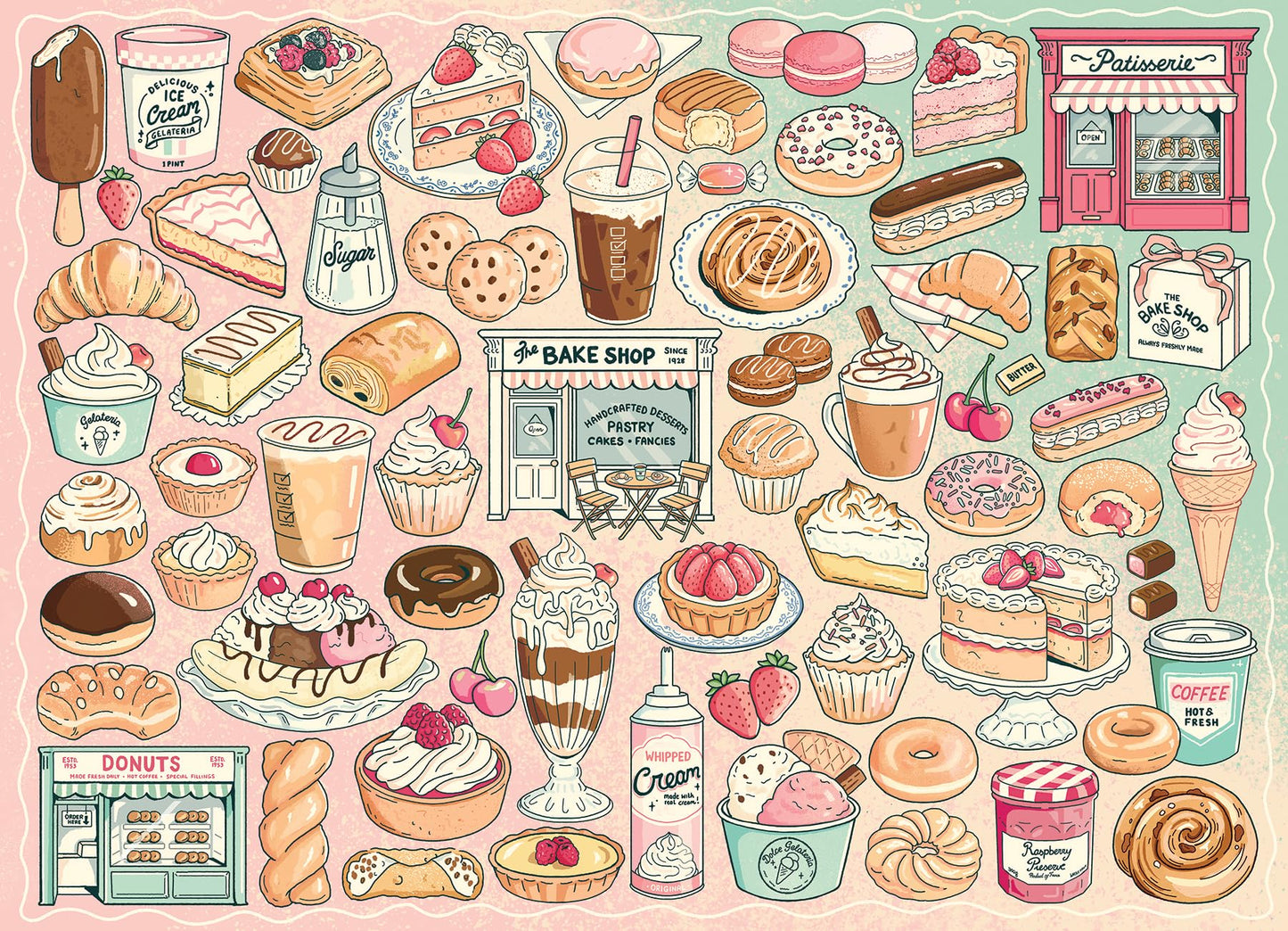 Cobble Hill 500 Piece Puzzle - Treat Yourself - Sample Poster Included