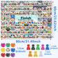 YAMMI Drinking Games for Adults, 79 Game Squares Wild Challenges with Reusable Waterproof Rubber Mat Board Game, 31.5×23.7IN for 2-8 Players at