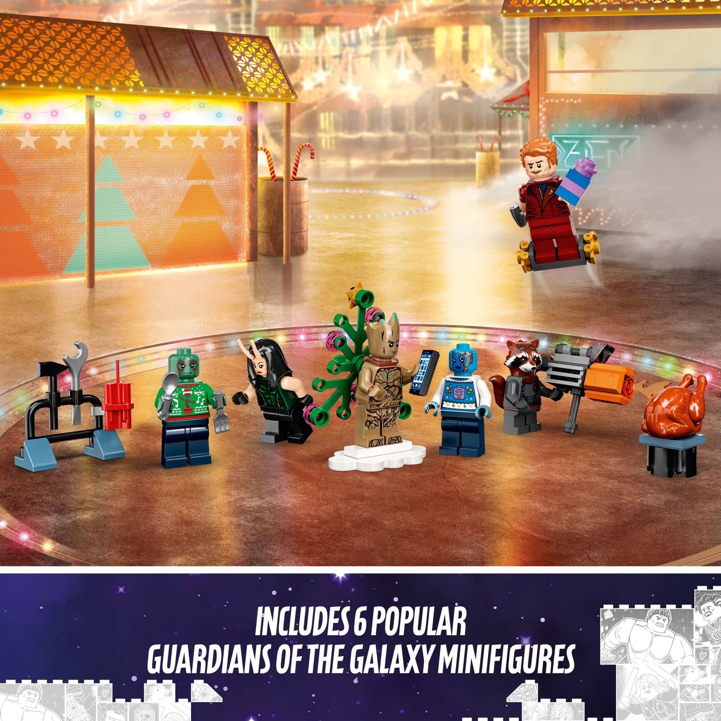 LEGO Marvel Studios’ Guardians of The Galaxy 2022 Advent Calendar 76231 Building Toy Set and Minifigures for Kids, Boys and Girls, Ages 6+ (268