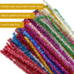Pipe Cleaners Craft Supplies 100 Pcs 10 Colors Chenille Stems Pipe Cleaners Craft Pipe Cleaners Bulk Pipe Cleaner for Arts,Craft Projects or