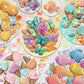 Ceaco - Cookie Creations Puzzle 300 Oversized Pieces - Rose Khan - Pastel Cookie Art Jigsaw Puzzle with Bonus Poster - Large Piece Puzzle for Adults