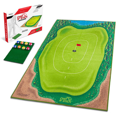 GoSports The Original Chip N' Stick - Giant Golf Games with Balls and Chipping Mat
