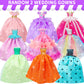Style Shine 90 Pcs Doll Clothes and Accessories,2 Wedding Gowns 2 Evening Dresses 6 Fashion Dresses 4 Set Casual Outfit Top and Pant 2 Swimsuit,20