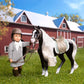 Lori - Mini Doll & Toy Horse - Small 6-Inch Doll & Gypsy Vanner Horse - Set with Clothes, Animal & Accessories - Playset for Kids - Ansley & Arabel