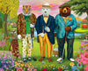 Springbok Tee Time Gentlemen 1000 Piece Jigsaw Puzzle for Adults - Whimsical Animal Golf Puzzle - Poster Now Included - Unique Cut Pieces - Made in