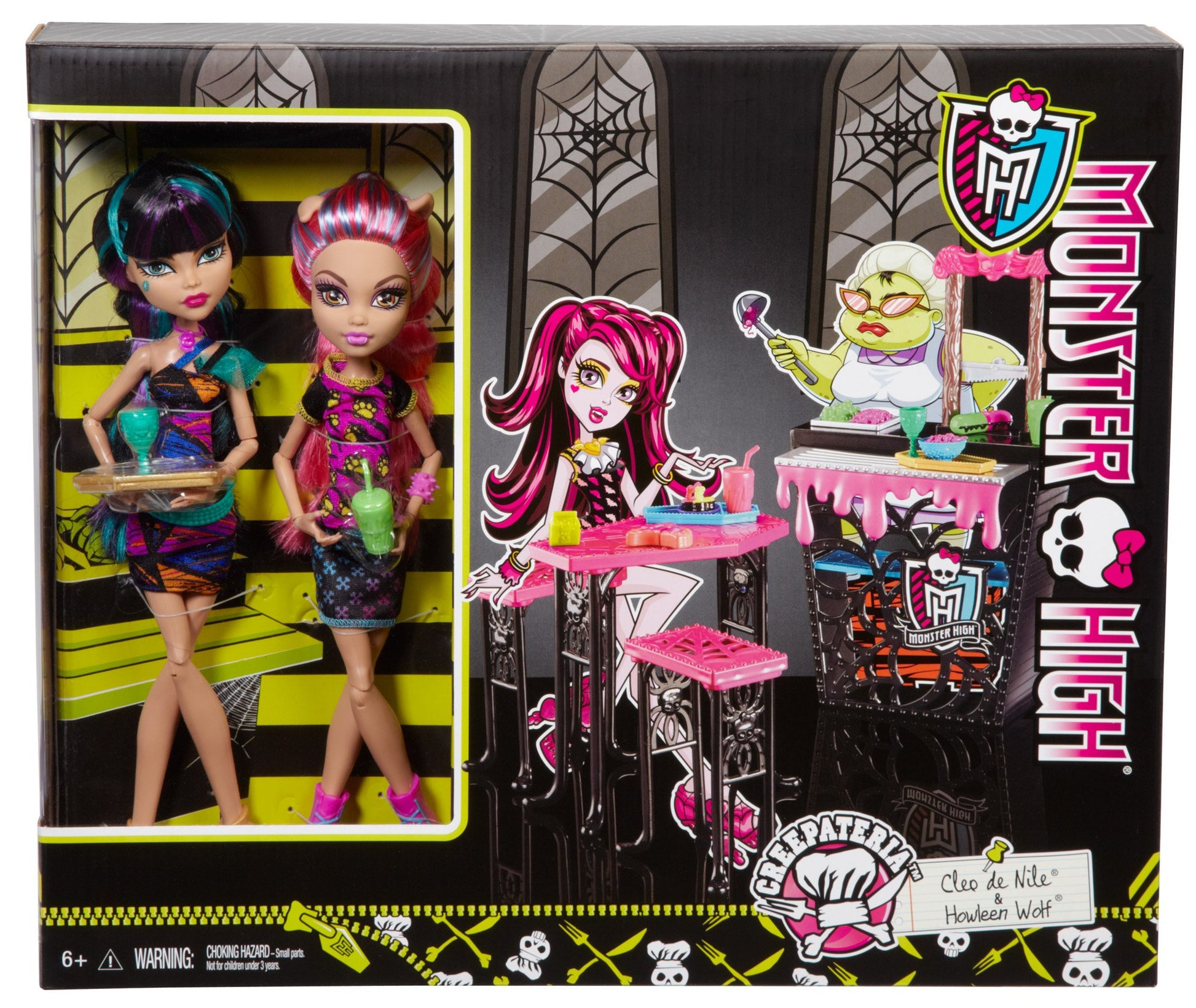 Mattel Monster High Creepteria with Cleo de Nile and Howleen Wolf Doll