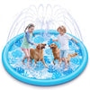 SLOOSH Splash Pad Sprinkler Mat - 6ft Tropical Leaves Outdoor Water Play Toys for Kids Dogs, Backyard Party in Summer Decor Outside Water Games