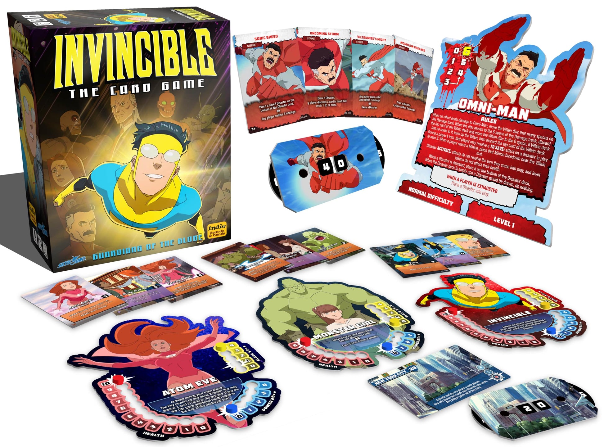Invincible: The Card Game - Guardians of the Globe | Official Skybound Tabletop Superhero Deck-Building Game | Ages 14+ | 2-4 Players