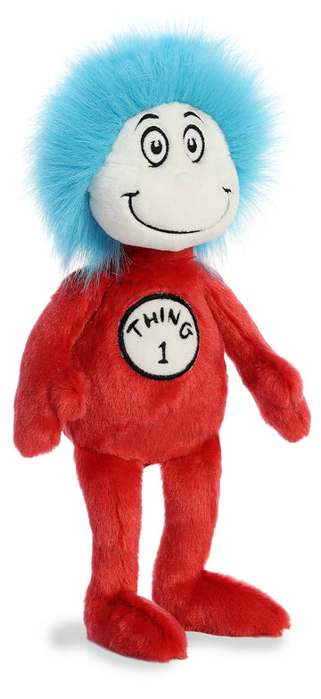 Aurora® Whimsical Dr. Seuss™ Thing One Stuffed Animal - Officially Licensed Plush for Imaginative Play - Perfect for Kids and Adults - Red 12 Inches