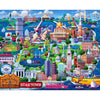 Boardwalk Boston 1000 Piece Jigsaw Puzzle Colorful Travel Massachusetts Puzzles with Premium Box, Gift for Adults and Family 19"x26"