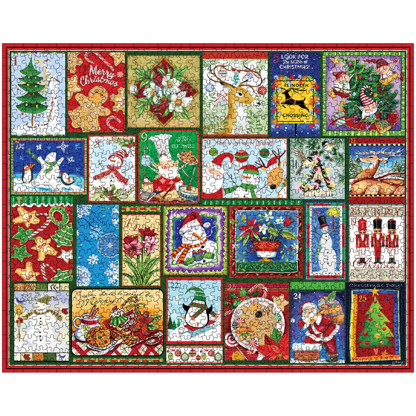 White Mountain Puzzles Christmas Countdown 1000 Piece Puzzle, 1 EA