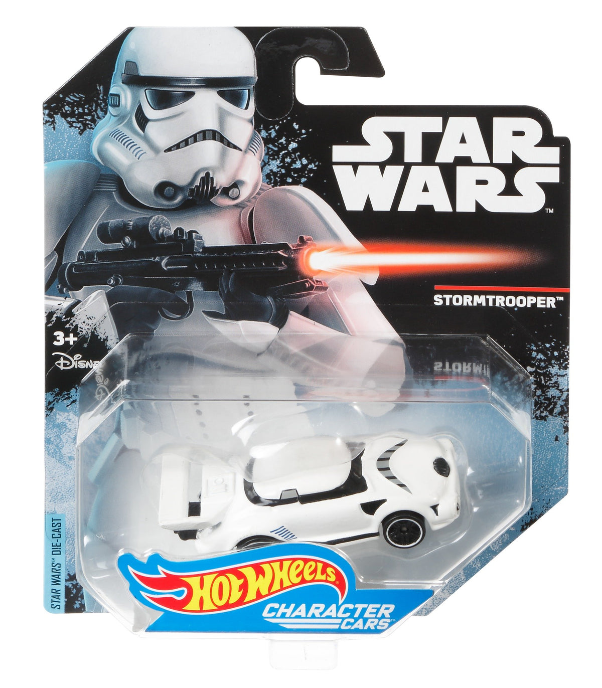 Hot Wheels Star Wars Rogue One Character Car, Stormtrooper (Clean)