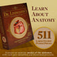 Genius Games Human Abdomen Anatomy Jigsaw Puzzle | Dr Livingston's Unique Shaped Science Puzzles, Accurate Medical Illustrations of the Body, Organs