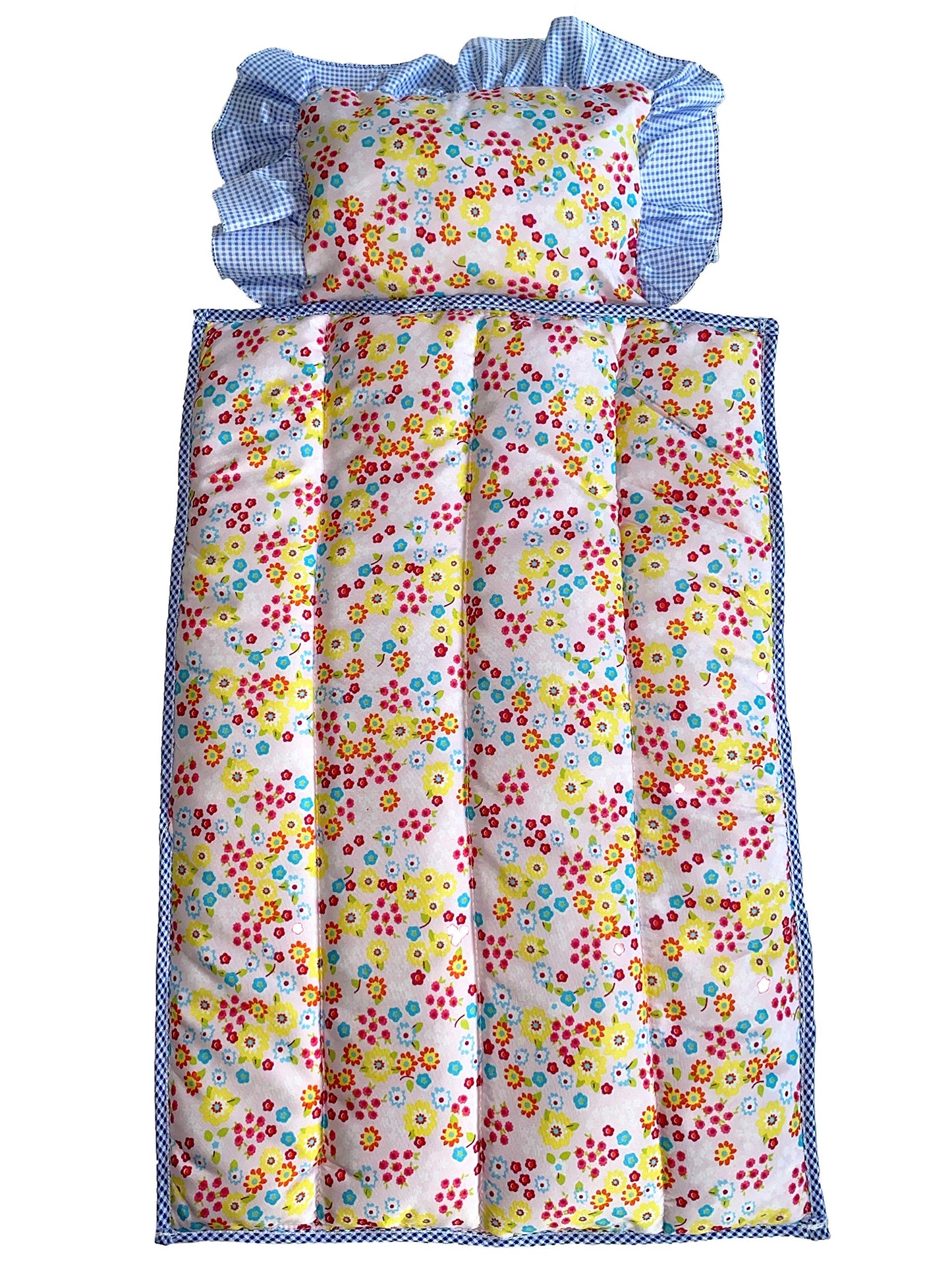Whitney Baby Doll Bedding Set - Pillow, Blanket, Quilt for American Girl Doll