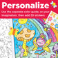 Faber-Castell Paint by Number Fairy Friends Pets - Kids Watercolor Fairies Toys for Ages 6-8+