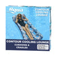 Aqua Contour Cooling Pool Float Lounge - 18-Pocket, Inflatable Pool Floats for Adults - Teal Ferns