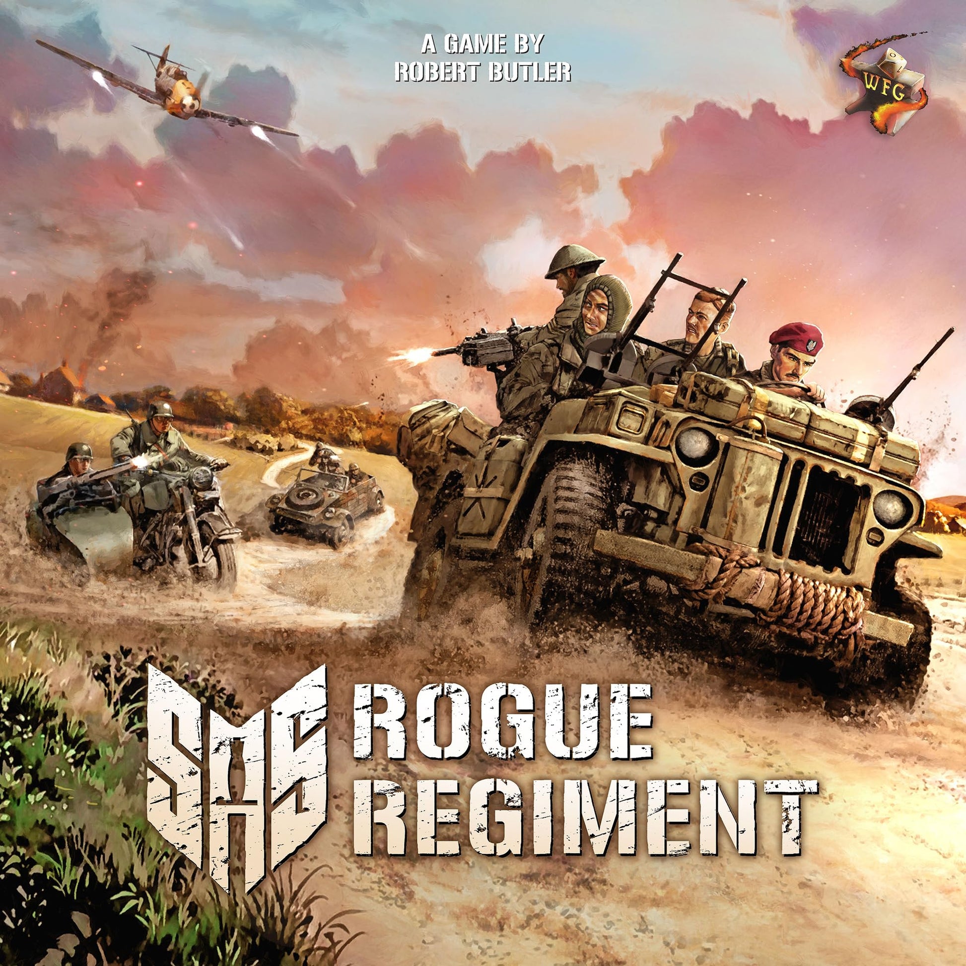 Word Forge Games: SAS Rogue Regiment - Core Game, Strategy Board Game, WWII Stealth Action Game, Military Theme, Ages 14+, 1-4 Players, 60 Min