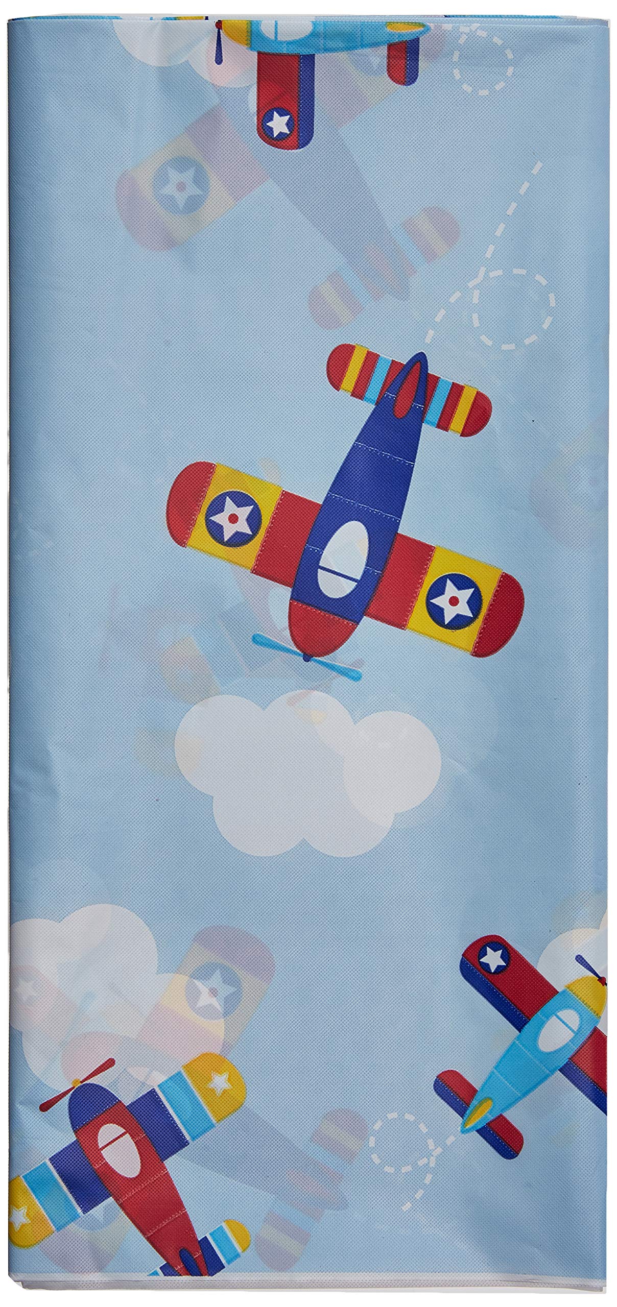 Creative Converting 332212 Toy Airplane Design Plastic Tablecloth