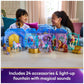 Unicorn Academy - Stable Play Set 90 cm Including Fountain with Light and Sound Effects, Approx. 12 cm Unicorn and 24 Accessories, Original Playset