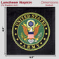 Havercamp Official U.S. Army Party for 16 guests; includes 16 ea. Lg. 9 inch Paper Plates and Napkins in the Official U.S. Army Crest