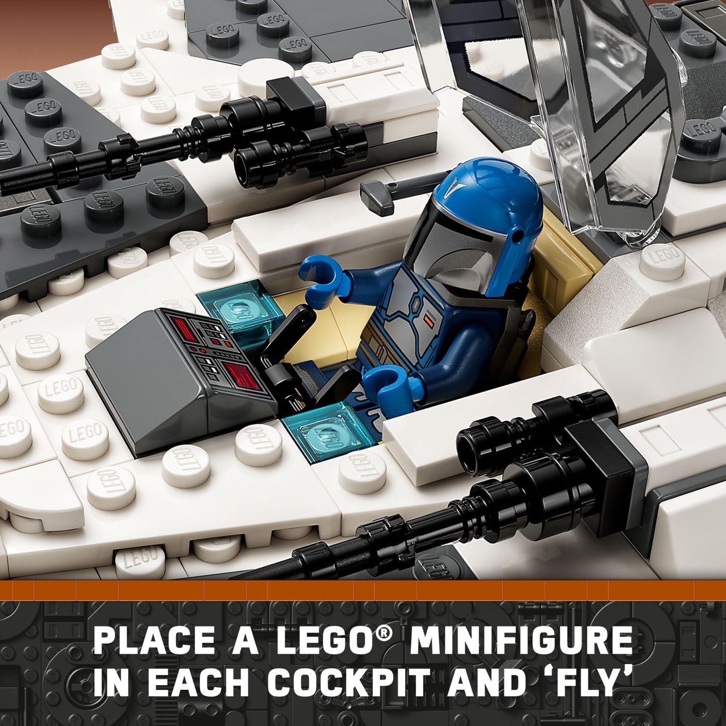 LEGO Star Wars Mandalorian Fang Fighter vs. TIE Interceptor 75348 Building Toy Set, Perfect Star Wars Gift for Fans Aged 9 and Up; with 3 Characters