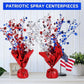6 Pack 4th of July Table Centerpiece Decoration, Metallic Foil Spray Star Burst Patriotic Decor for 250th Anniversary Independence Day, Holiday