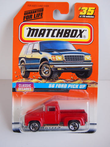 Matchbox Classic Decades 56 Ford Pick Up #35 1997 1:64 Scale