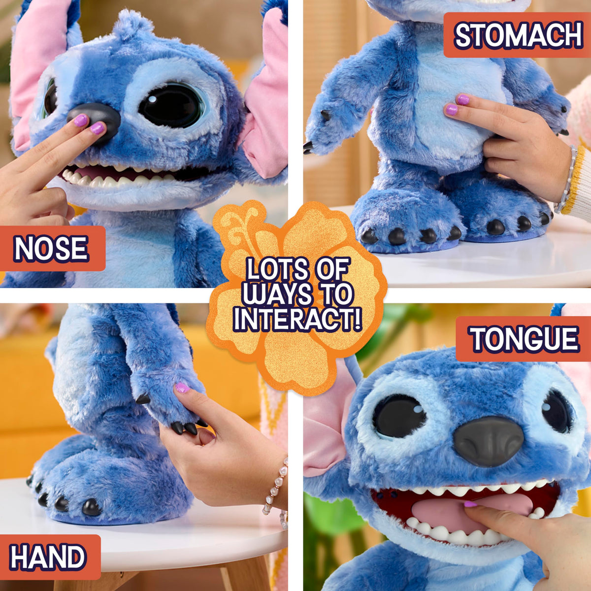 Disney Stitch Ultimate Stitch Interactive 17" Plush Toy, 100+ Sounds