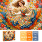 Puzzles for Adults 500 Pieces, Flower Dress Jigsaw Puzzles - Floral Dance, Impossible Flower Puzzle for Seniors Families, 20.47x14.96 Inches, 1:1