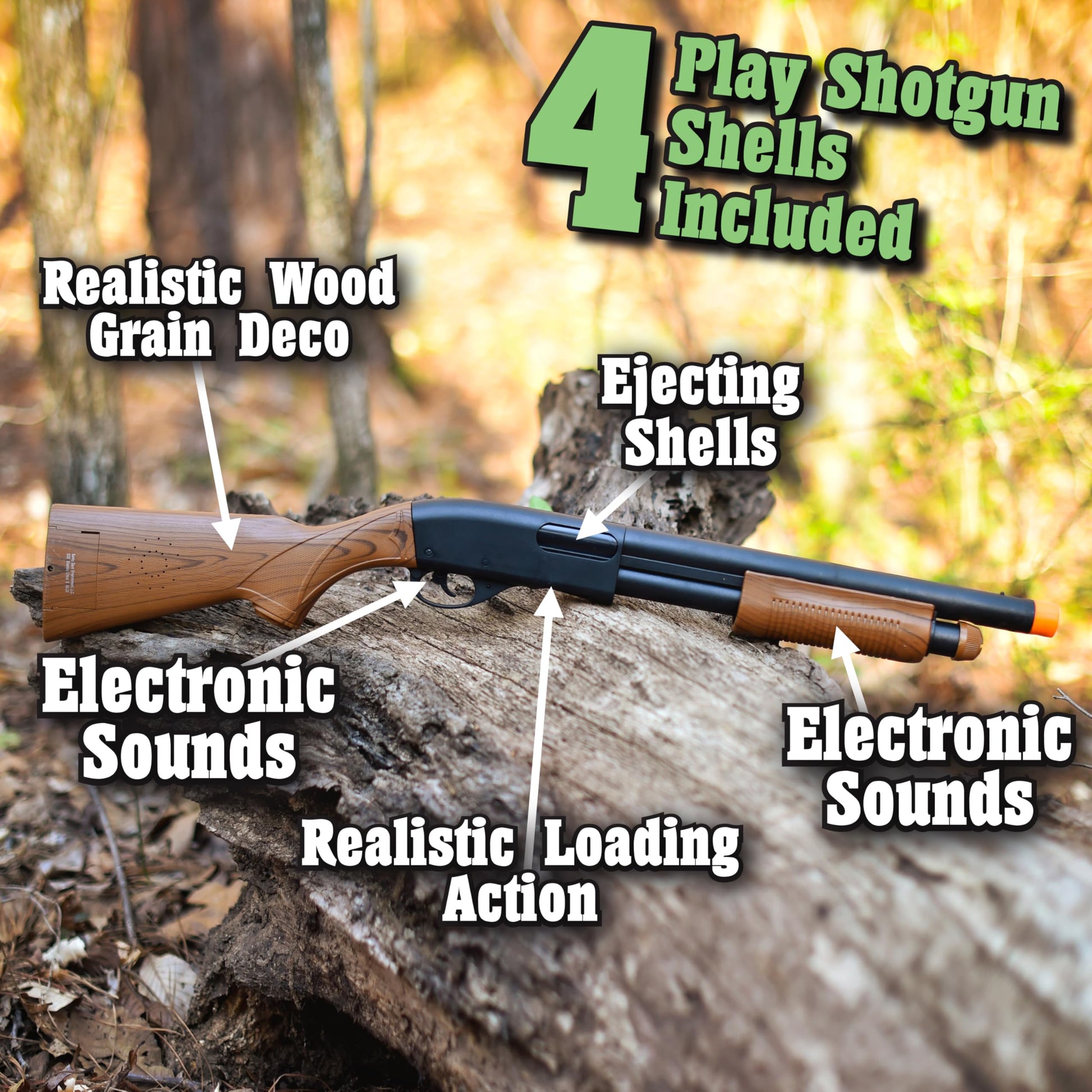 Sunny Days Entertainment Pump Action Blaster - Sound & Shell Eject - 5+