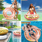 CoTa Global Inflatable Pool Float Tube Confetti, Swimming Ring - Rose Gold